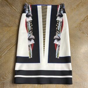 CLOVER CANYON Scuba Printed MIDI Skirt XS